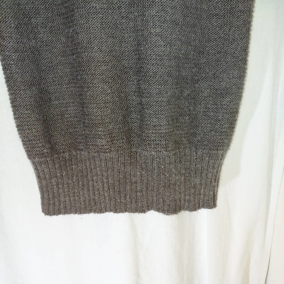 design History Brown Rib Knit Mock Turtle Women's Sweater, Medium - Picture 5 of 8